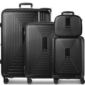 Redolz Zestaw walizek na 4 kółkach Essentials14 Beautycase 4szt z rozkładaną przegrodą na laptopa
