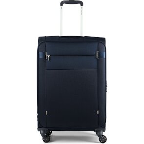 Samsonite Citybeat 4 kółka Walizka 66 cm z plisą rozprężną