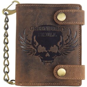 Greenburry Vintage Skull Wallet Leather 10 cm