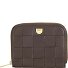  Woven Portfel Skórzany 10 cm Model coffee brown