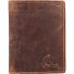  Vintage Wallet RFID Leather 10 cm Model braun