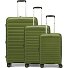  Travel Line 4700 4 kółka Zestaw walizek 3-części z plisą rozprężną Model olive green