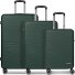  4-kołowy zestaw walizek Dallas 3.0 3-częściowy z elastyczną plisą Model olive