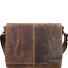 Vintage Messenger Shoulder Bag Leather 33 cm Model brown