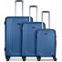 Valencia 4 kółka Zestaw walizek 3-części Model blue Valencia 4 kółka Zestaw walizek 3-części Model blue