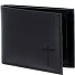  Leather Portfel Ochrona RFID Skóra 11 cm Model schwarz-freedom cross
