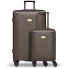  Palermo 4 kółka Zestaw walizek 2-części Model dark brown