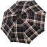  Zürs Kasztanowy parasol na kiju 91 cm Model ckeck black-brown