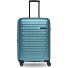  Collection 04 THE MEDIUM + 4 kółka Walizka M 66 cm z plisą rozprężną Model ice blue-metallic
