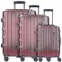  Galatea 4 Roll Suitcase Set 3szt. Model rot