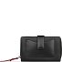  Viola Portfel Ochrona RFID Skórzany 16 cm Model schwarz-rot