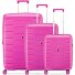  Skyline 2.0 4 kółka Zestaw walizek 3-części z plisą rozprężną Model fucsia