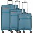  Silhouette 4 kółka Zestaw walizek 3-części z plisą rozprężną Model ocean bluegreen