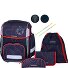 Ergolite Zestaw tornistra 8-części Model black red Ergolite Zestaw tornistra 8-części Model black red