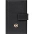  Circle Etui na karty kredytowe Ochrona RFID Skórzany 6.5 cm Model black