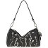 Pepita Torba na ramię Skórzany 20 cm z plisą rozprężną Model black Pepita Torba na ramię Skórzany 20 cm z plisą rozprężną Model black