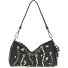  Pepita Torba na ramię Skórzany 20 cm z plisą rozprężną Model black