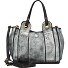 Hasni Mini Torba Handbag Skórzany 17 cm Model piombo+t-grigio