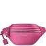  Skórzana saszetka na pasek z podwójnym zamkiem, model „Bologna”, do noszenia na ramię, 25 cm Model hot pink