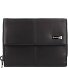  Black Nappa Portfel Ochrona RFID Skórzany 13 cm Model black