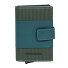  PQ-Earth Etui na karty kredytowe Ochrona RFID Skórzany 6.5 cm Model green