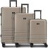  Hanoi 4 kółka Zestaw walizek 3-części z plisą rozprężną Model camel