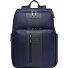 Krótki plecak podróżny skórzany 43 cm przegroda na laptopa Model blue Krótki plecak podróżny skórzany 43 cm przegroda na laptopa Model blue