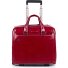  Blue Square 2-Wheel Business Trolley Leather 36 cm Laptop Compartment Model red