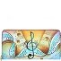  Art+Craft Wallet RFID Leather 20 cm Model handbemalt