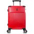  Tekno 4 kółka Walizka kabinowy S 53 cm Komora na laptopa Model red