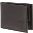  Leather Portfel Ochrona RFID Skóra 11 cm Model braun-freedom cross