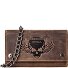  Biker Portfel Ochrona RFID Skórzany 17 cm Model brown