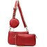  Milano Leather Shoulder Bag 23 cm Model red