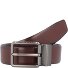  Business Reversible Belt Leather Model dark brown | 110 cm