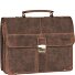  Vintage Briefcase Leather 38 cm z 2 głównymi przegrodami Model brown