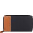  Nappa Portfel Ochrona RFID Skórzany 19.5 cm Model navy blue-tan