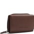  Zelan Portfel Ochrona RFID Skóra 12 cm Model dark taupe