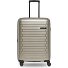 Collection 04 THE MEDIUM + 4 kółka Walizka M 66 cm z plisą rozprężną Model champaign-metallic