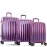  Astro 4 kółka Zestaw walizek 3-części z plisą rozprężną Model purple