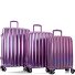  Astro 4 kółka Zestaw walizek 3-części z plisą rozprężną Model purple