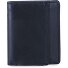  Skórzany portfel 10 cm Model black/blue