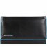  Blue Square Wallet RFID Leather 16 cm Model black