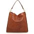 Kura Torba na ramię Skórzany 32 cm Model cognac Kura Torba na ramię Skórzany 32 cm Model cognac