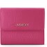  Bologna Leather Portfel Skóra 12 cm Model hot pink