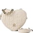  Fashion Mini Torba Torba na ramię Skóra 14 cm Model macadamia white