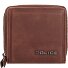  PT16-10368 Skórzany portfel 12 cm Model brown