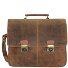  Vintage Briefcase Leather 42 cm Komora na laptopa Model braun