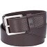  Casual belt leather Model ebony | 90 cm
