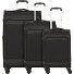  Travel Line 9504 4 kółka Zestaw walizek 3-części z plisą rozprężną Model black