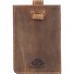  Vintage Business Card Case RFID Leather 7 cm Model braun